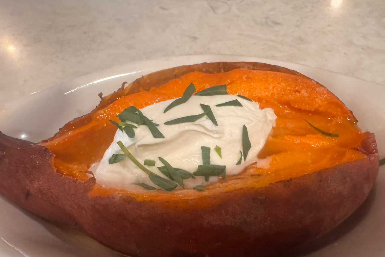 Baked Sweet Potato.