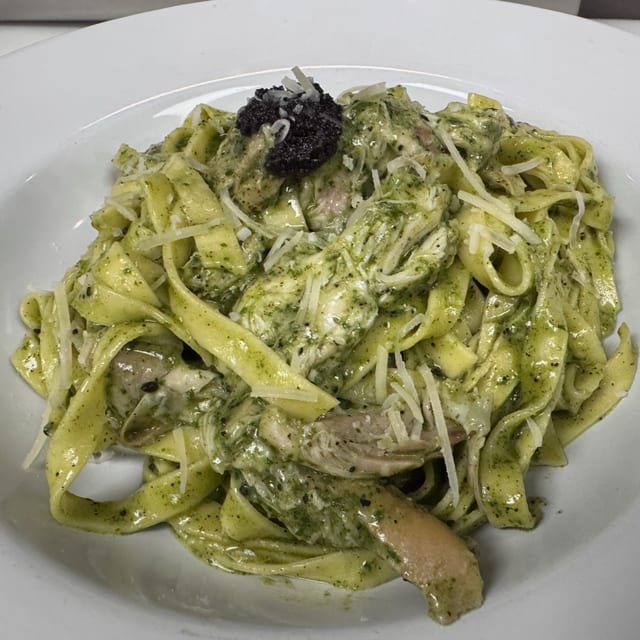 Pesto Fetuccine.
