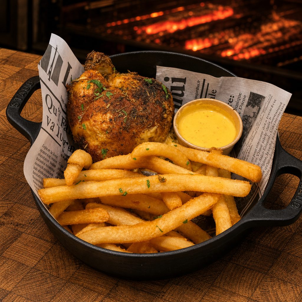 1/4 CHICKEN + SIDE COMBO.
