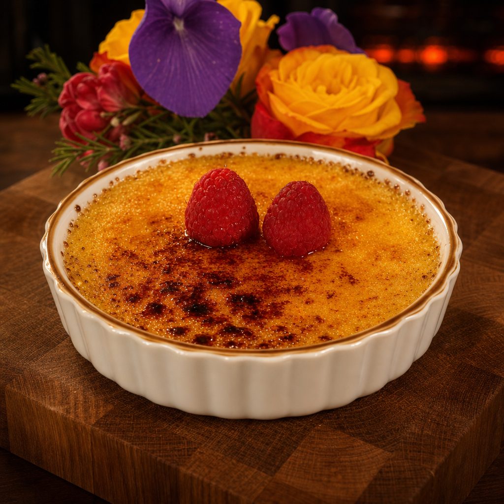 Tahitian Vanilla Creme Brulée.