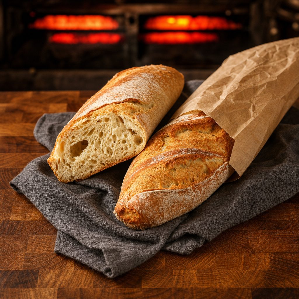 1/2 Baguette with Pistou Butter.